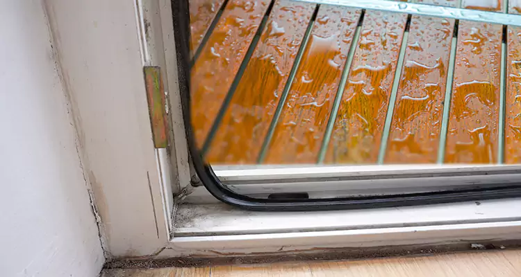 Water Leaking Wooden Patio Doors Repair in Panama City, FL